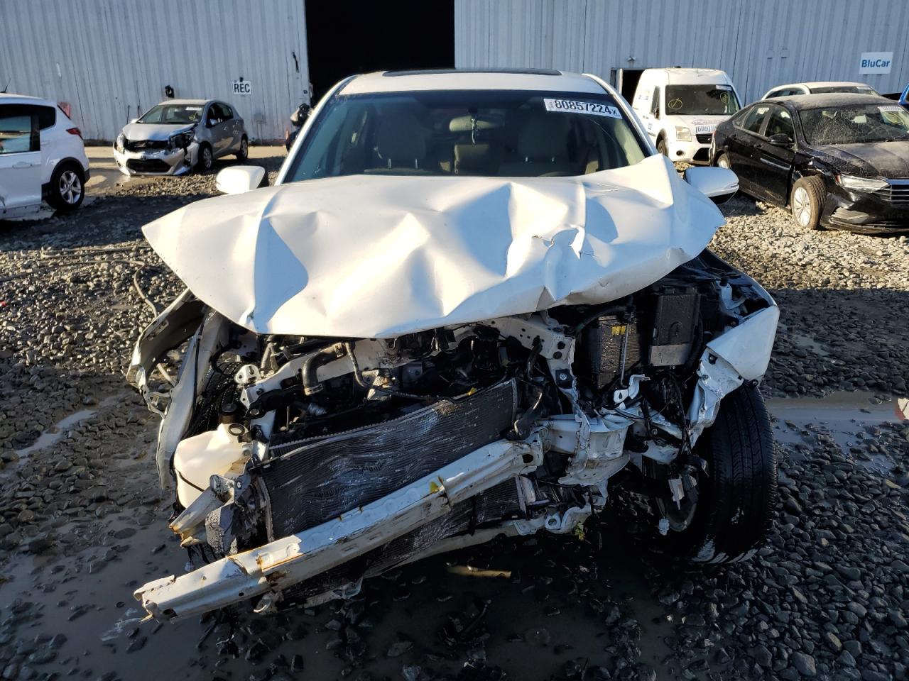 2017 Honda HR-V VIN 3CZRU6H55HM727250 Copart auction photo, front end / side damage thumbnail 5