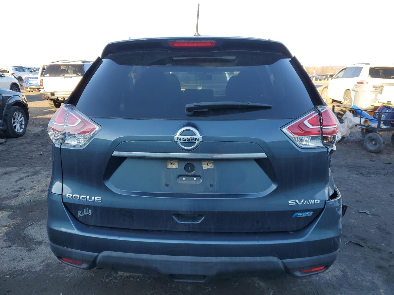 2014 Nissan Rogue VIN 5N1AT2MV3EC823648 Copart auction photo, rear end damage thumbnail 6