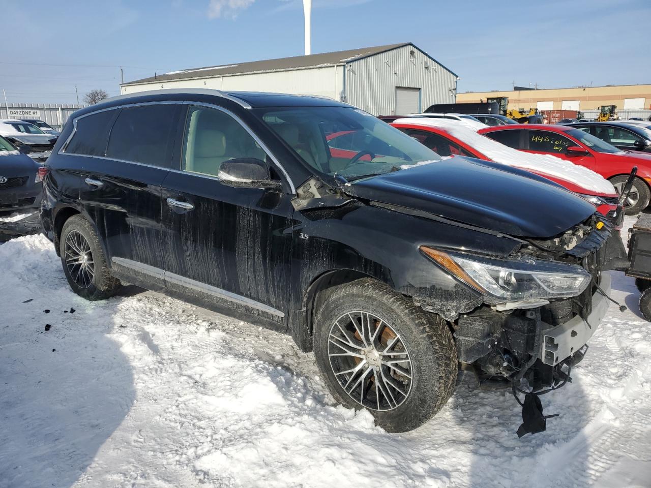 2020 Infiniti QX60 VIN 5N1DL0MM3LC528958 Copart auction photo, front end / side damage thumbnail 4