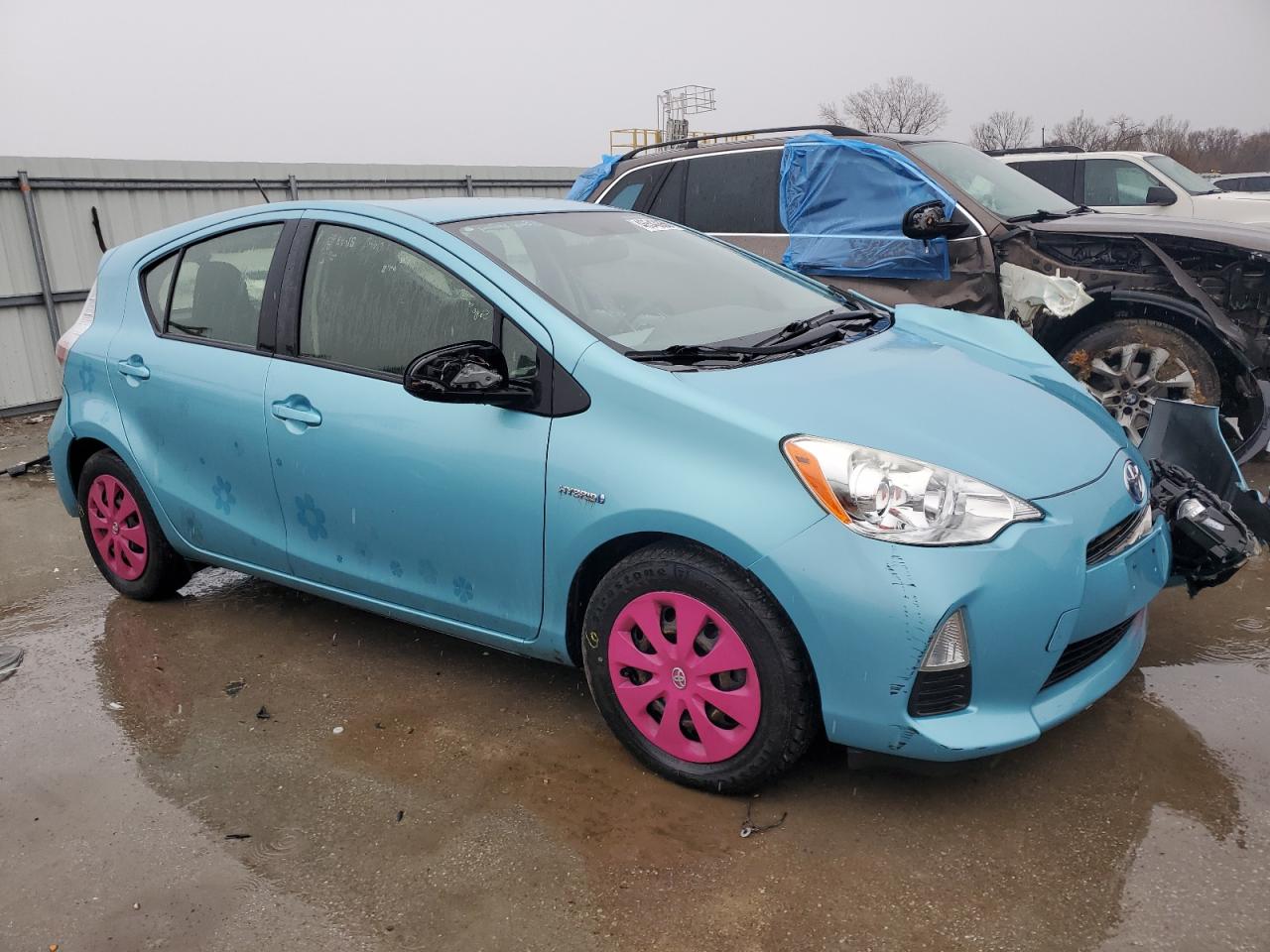 2012 Toyota Prius VIN JTDKDTB33C1030131 Copart auction photo, front end damage thumbnail 4