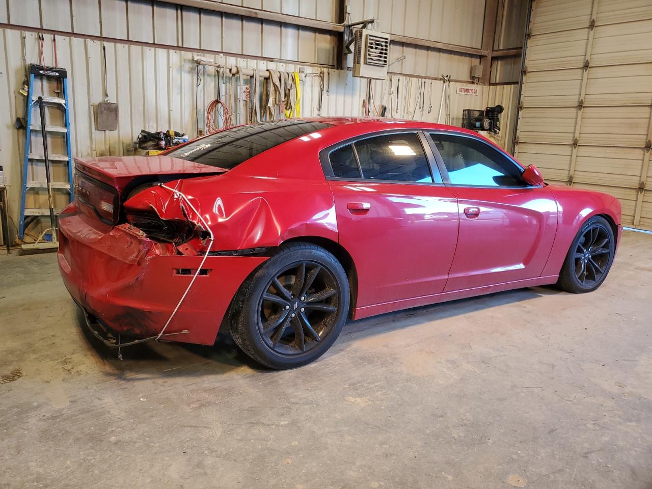 2012 Dodge Charger VIN 2C3CDXBG6CH162921 Copart auction photo, rear end / hail damage thumbnail 3