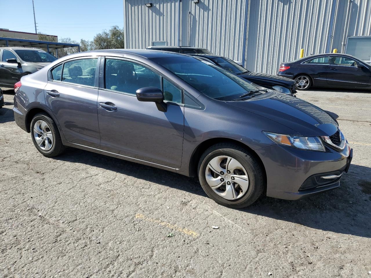 2015 Honda Civic VIN 19XFB2F55FE233049 Copart auction photo, rear end damage thumbnail 4