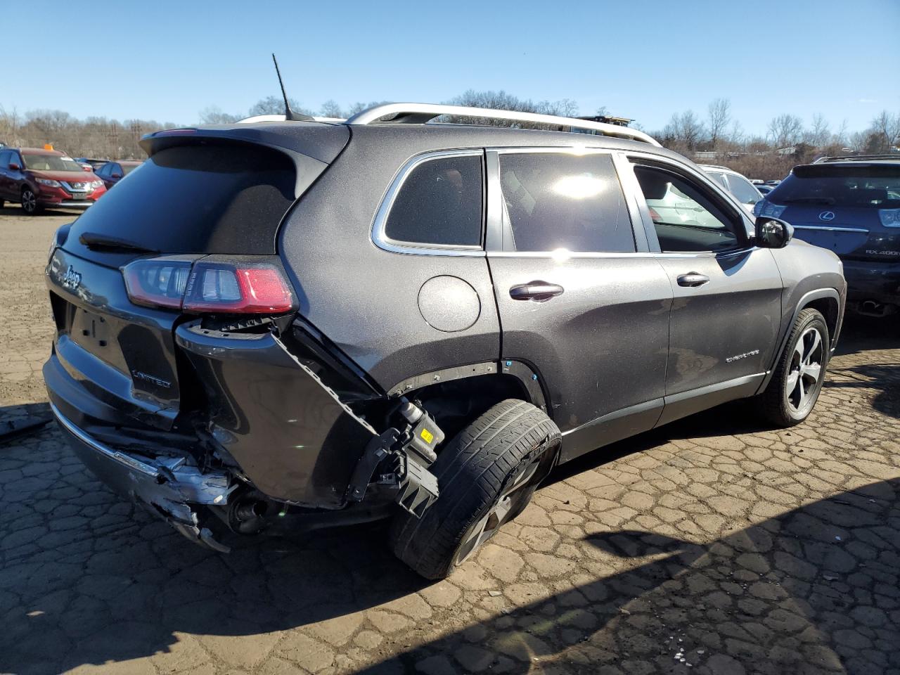 2019 Jeep Grand Cherokee VIN 1C4PJMDXXKD293234 Copart auction photo, rear end damage thumbnail 3