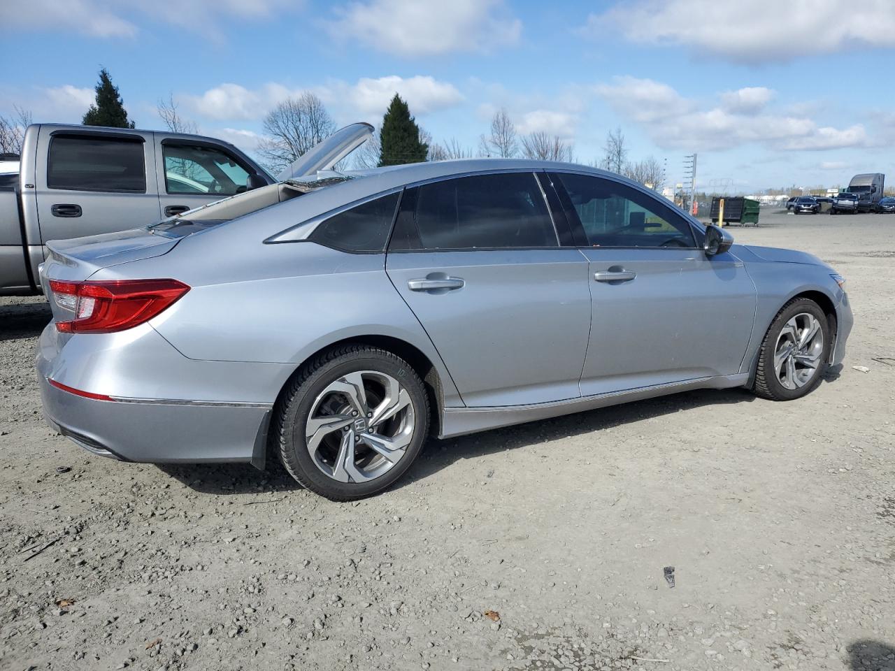 2018 Honda Accord VIN 1HGCV1F63JA075921 Copart auction photo, top/roof damage thumbnail 3