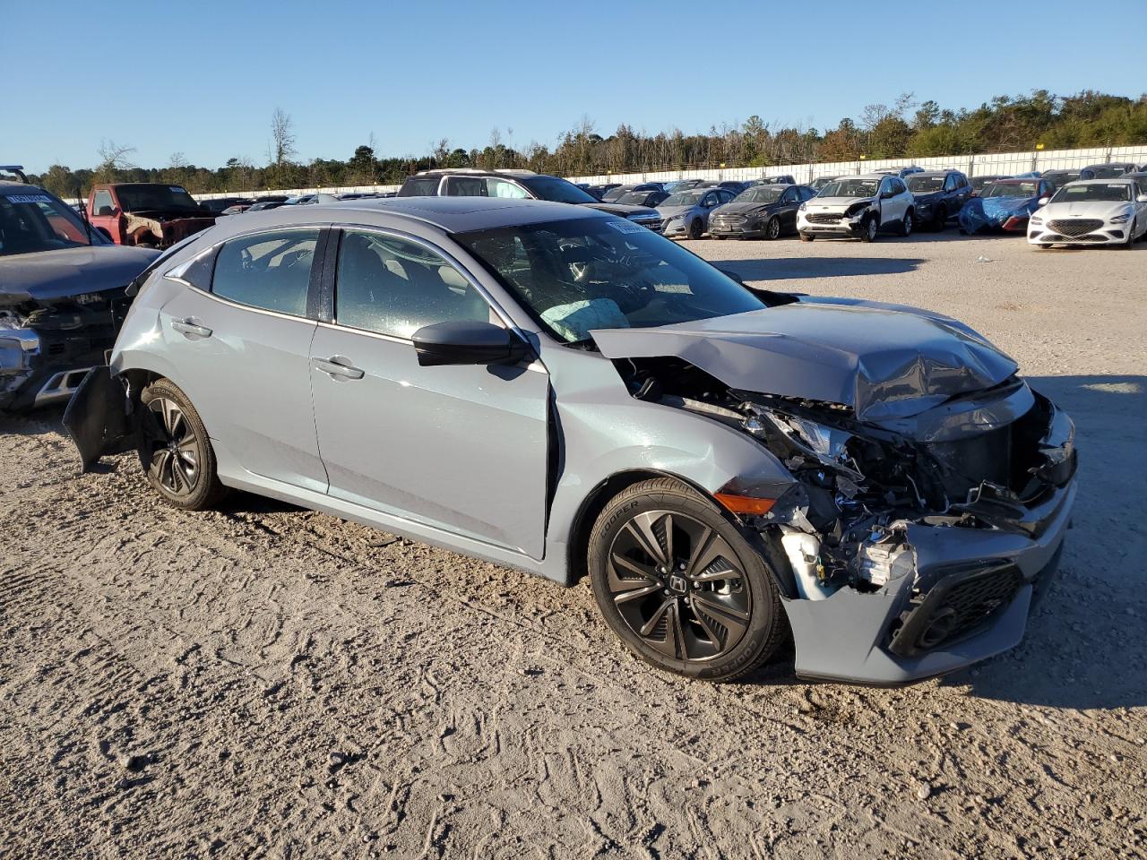 2018 Honda Civic VIN SHHFK7H50JU236095 Copart auction photo, rear end / front end damage thumbnail 4