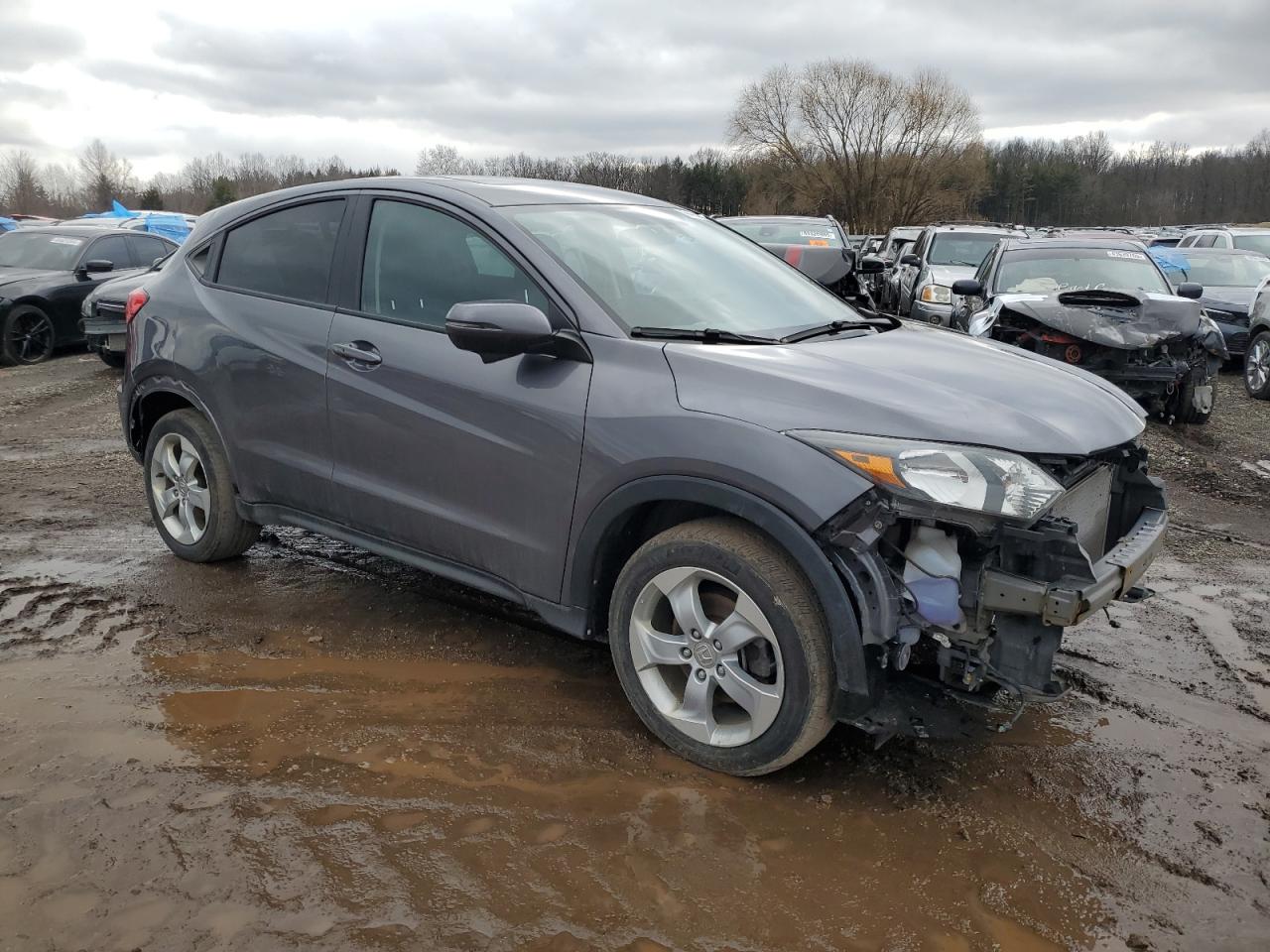 2016 Honda HR-V VIN 3CZRU6H53GM744479 Copart auction photo, front end damage thumbnail 4