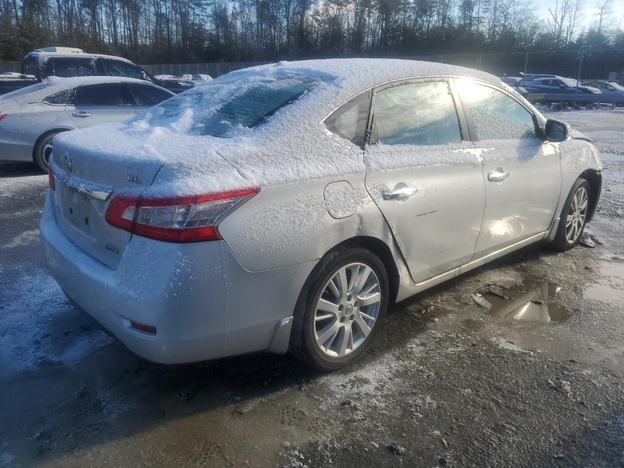 2013 Nissan Sentra VIN 3N1AB7AP3DL624003 Copart auction photo, front end / side damage thumbnail 3