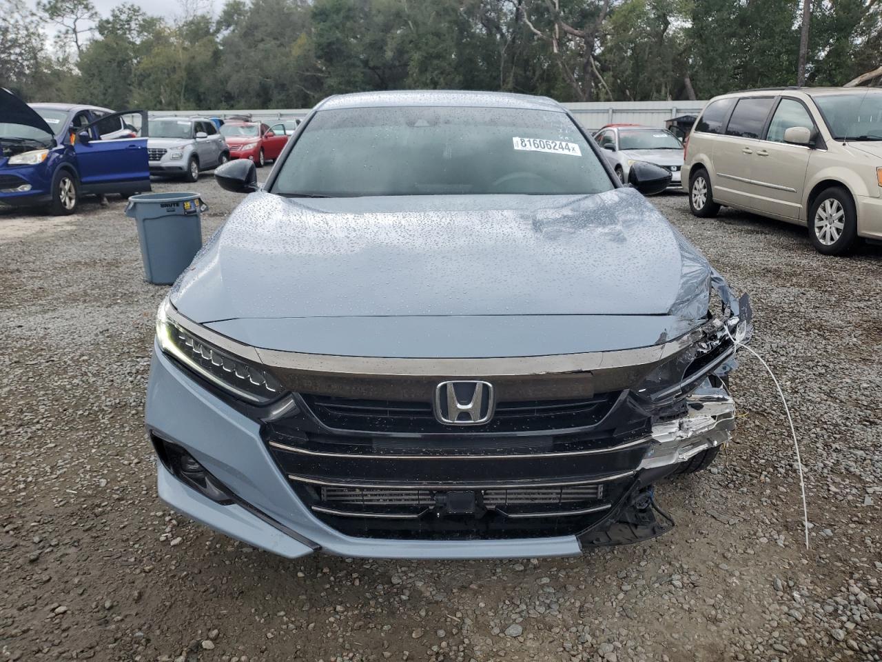 2021 Honda Accord VIN 1HGCV1F39MA113792 Copart auction photo, front end damage thumbnail 5