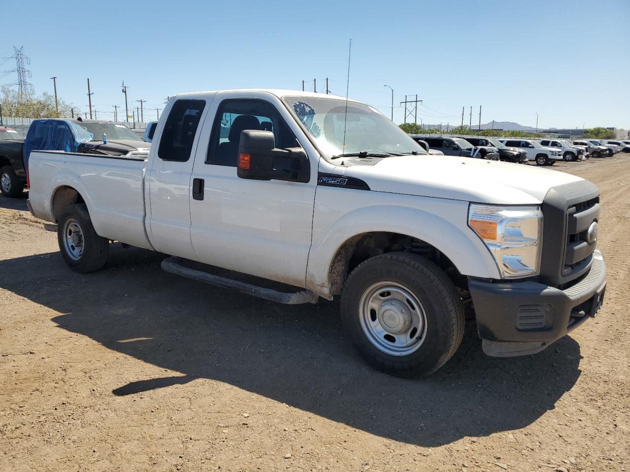 2015 Ford F250 VIN 1FT7X2A68FEC83834 Copart auction photo, side damage thumbnail 4