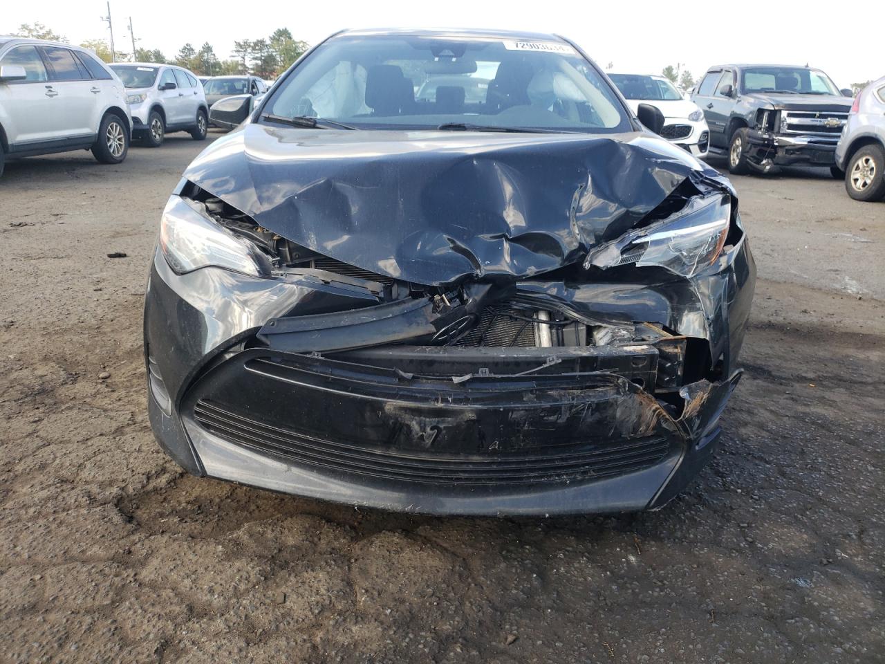 2019 Toyota Corolla VIN 2T1BURHE9KC202605 Copart auction photo, front end / minor dent/scratches damage thumbnail 5
