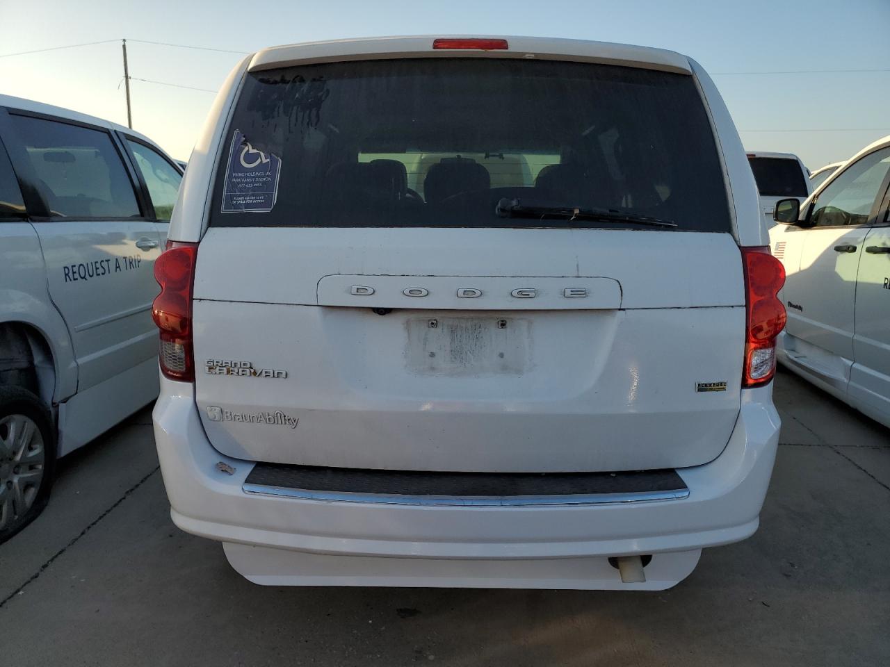 2017 Dodge Caravan VIN 2C4RDGBG8HR768051 Copart auction photo, rear end damage thumbnail 6