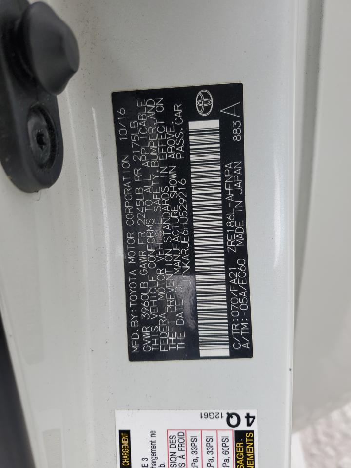 2017 Toyota Corolla VIN JTNKARJE6HJ529216 Copart auction photo, all over damage thumbnail 12