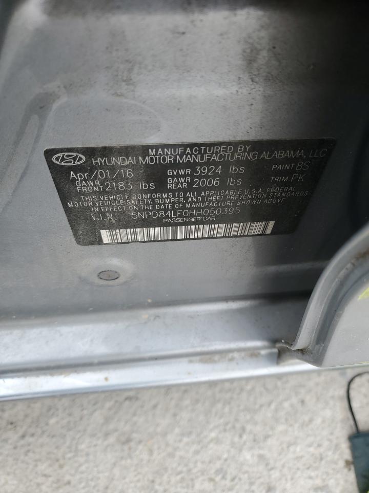 2017 Hyundai Elantra VIN 5NPD84LF0HH050395 Copart auction photo, front end damage thumbnail 13