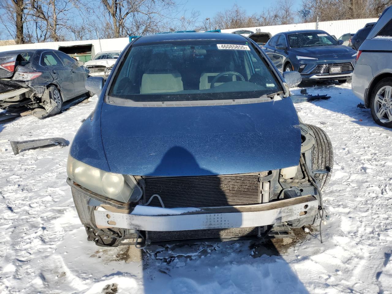 2009 Honda Civic VIN 19XFA16539E034079 Copart auction photo, front end damage thumbnail 5