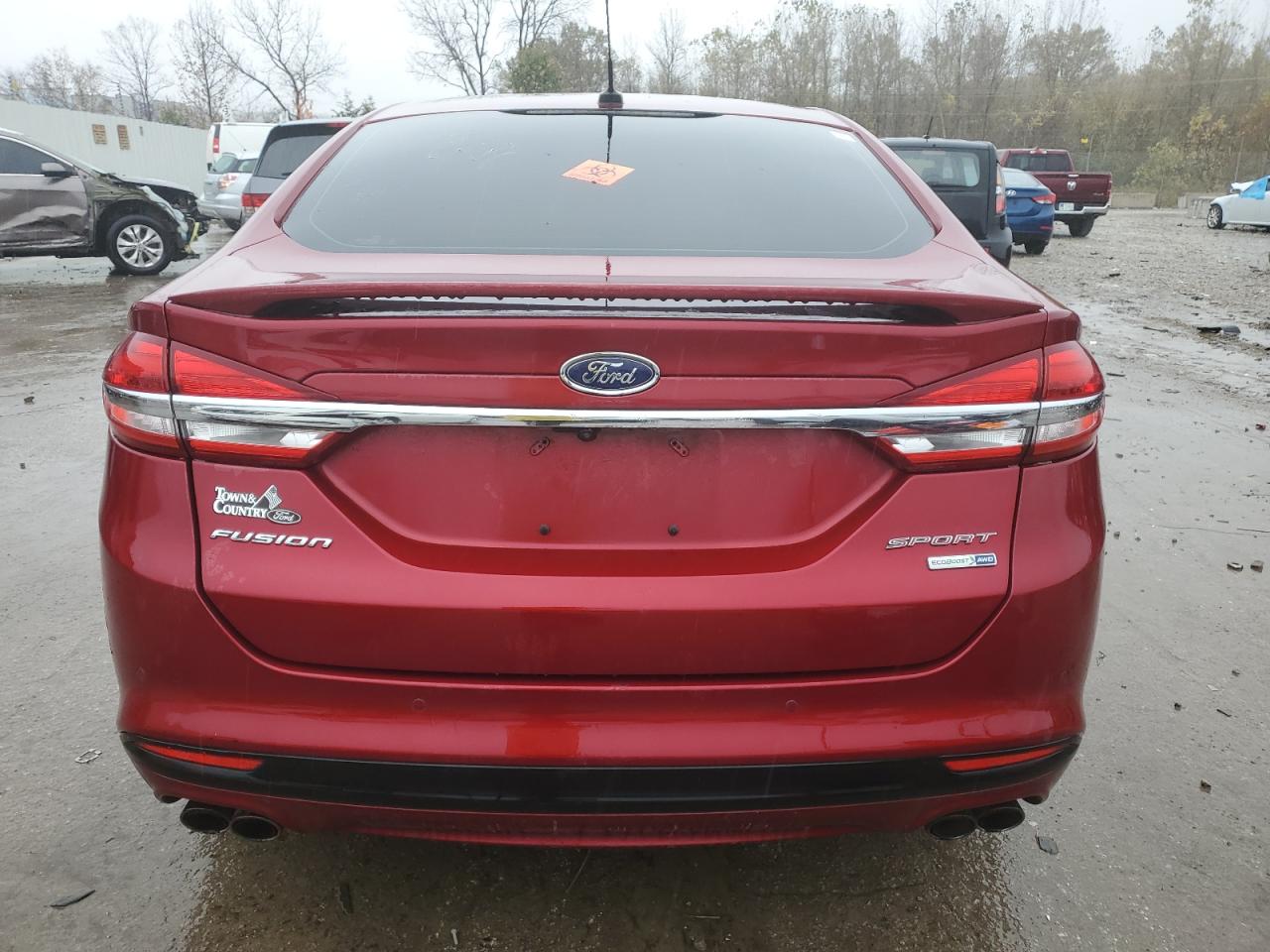 2017 Ford Fusion VIN 3FA6P0VP1HR378258 Copart auction photo, vandalism damage thumbnail 6