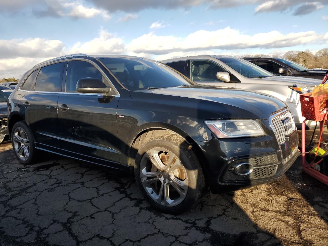 2013 Audi Q5 VIN WA1DGAFP5DA057599 Copart auction photo, front end / mechanical damage thumbnail 4