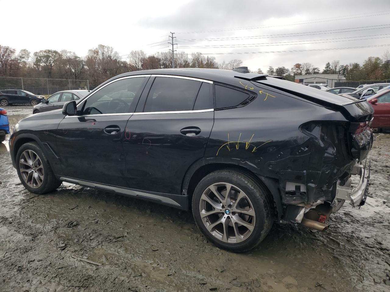 2021 BMW X6 VIN 5UXCY6C05M9G89833 Copart auction photo, rear end damage thumbnail 2