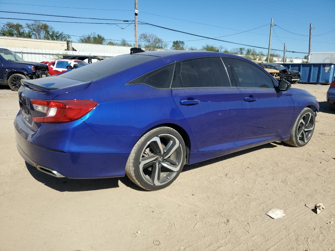 2021 Honda Accord VIN 1HGCV2F33MA023625 Copart auction photo, front end / side damage thumbnail 3