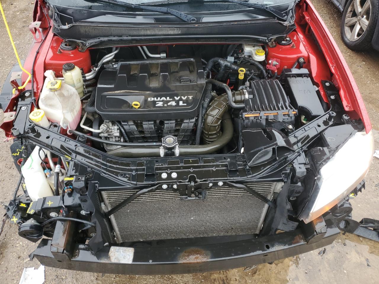 2014 Dodge Avenger VIN 1C3CDZAB7EN173437 Copart auction photo, front end / side damage thumbnail 11