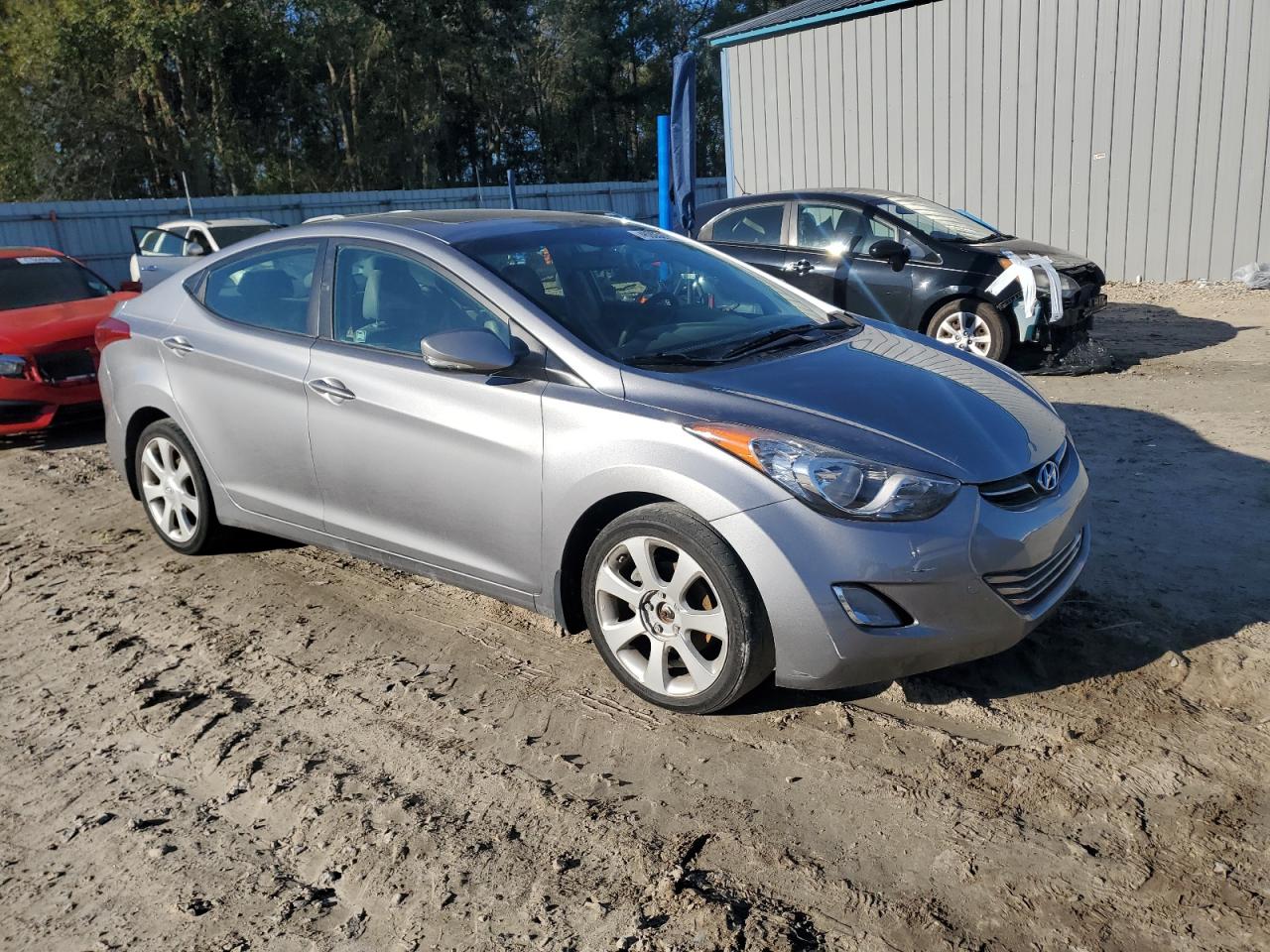 2012 Hyundai Elantra VIN KMHDH4AE1CU265207 Copart auction photo, rear end damage thumbnail 4