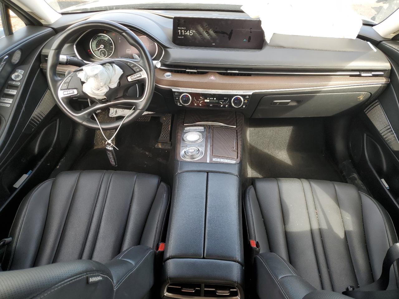2021 Genesis G80 VIN KMTGB4SC8MU078145 Copart auction photo, front end damage thumbnail 8