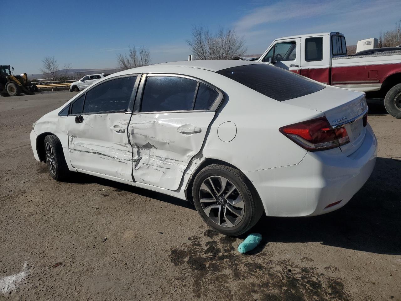 2015 Honda Civic VIN 2HGFB2F86FH529150 Copart auction photo, side damage thumbnail 2