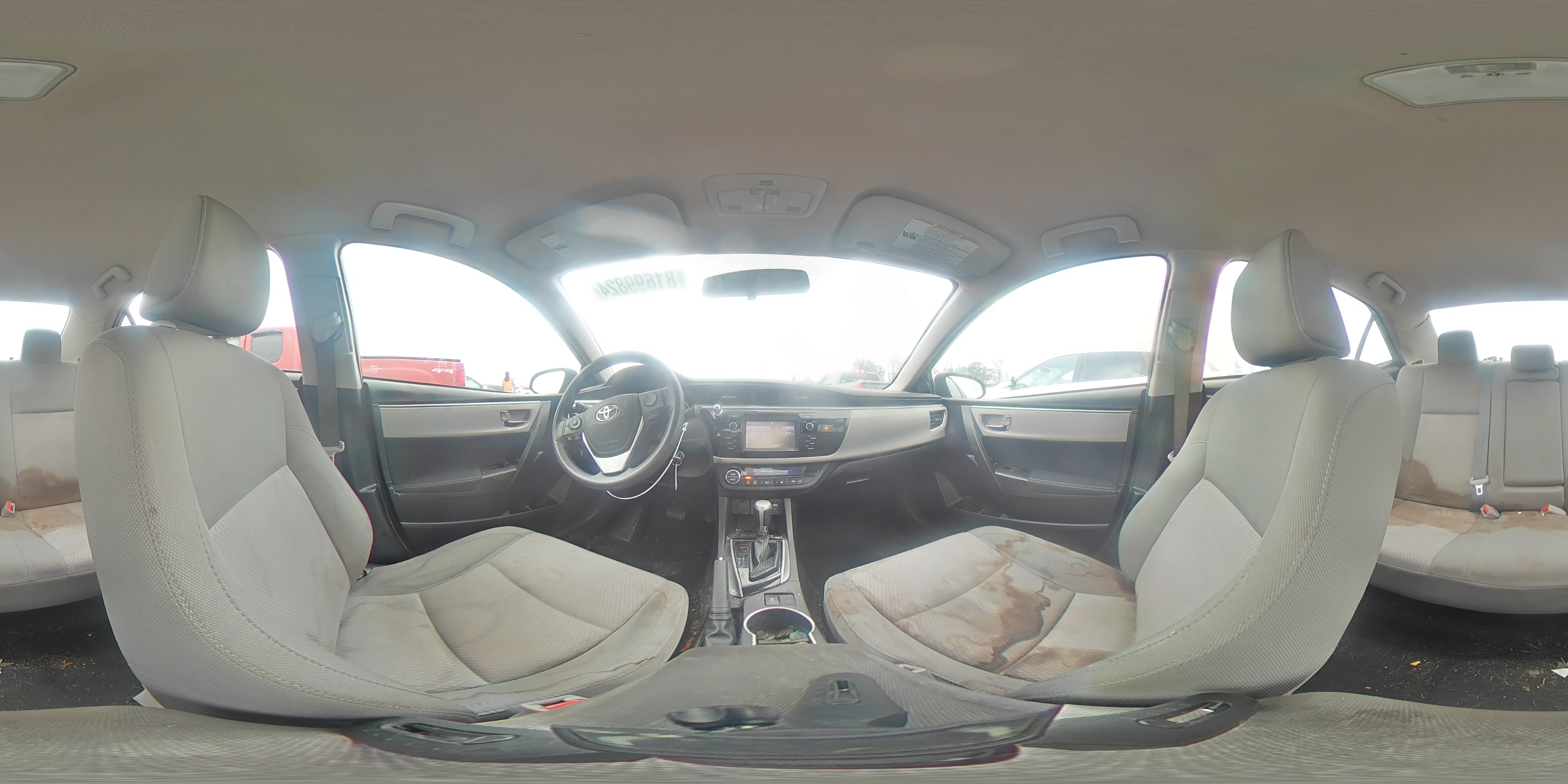 2015 Toyota Corolla VIN 5YFBURHE3FP303774 Copart auction photo, side damage thumbnail 12