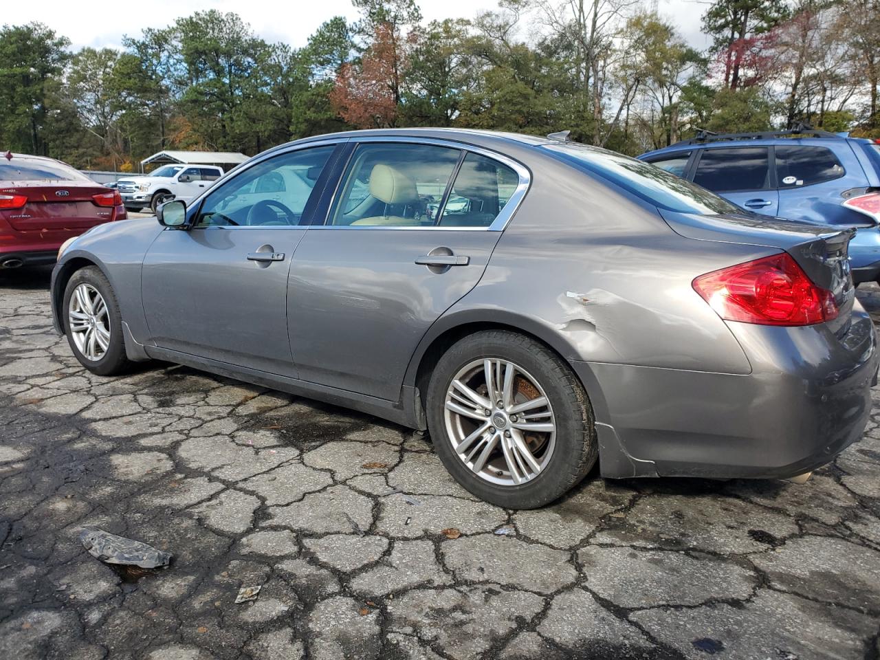 2012 Infiniti G VIN JN1CV6AP5CM629041 Copart auction photo, front end damage thumbnail 2