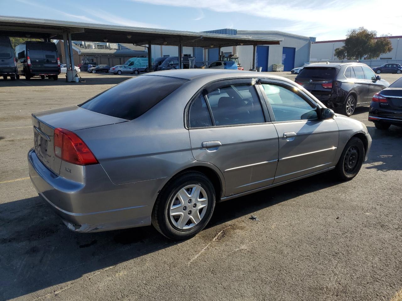 2004 Honda Civic VIN 2HGES16524H637208 Copart auction photo, rear end damage thumbnail 3
