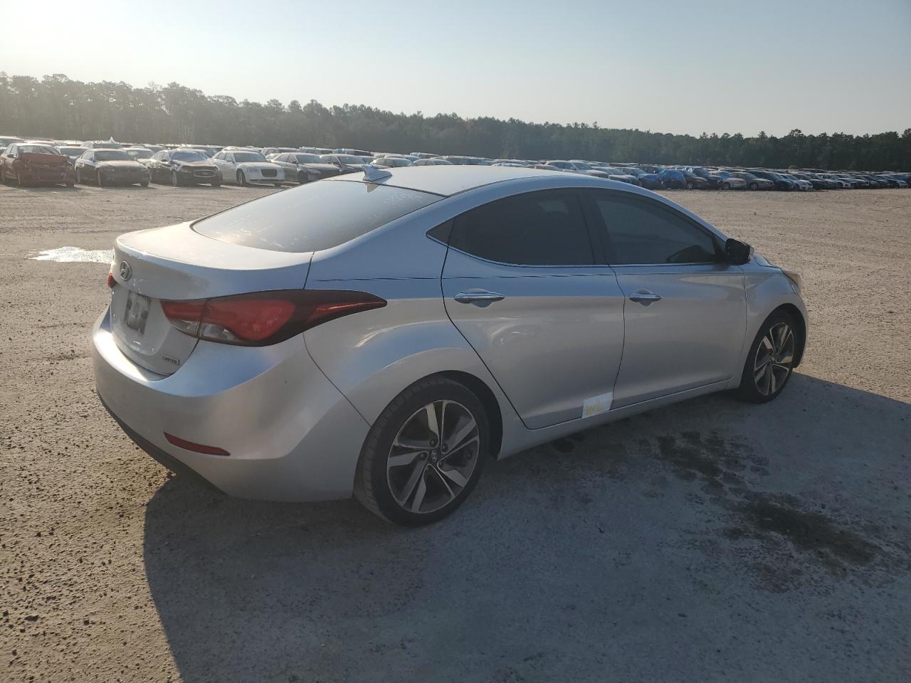 2014 Hyundai Elantra VIN 5NPDH4AE2EH457754 Copart auction photo, water/flood damage thumbnail 3