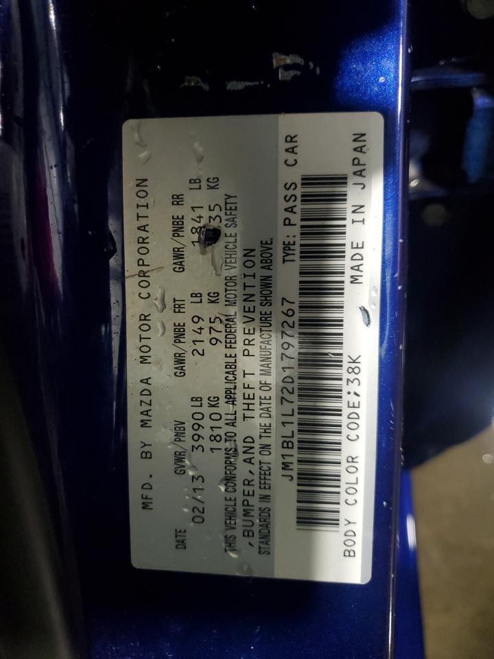 2013 Mazda 3 VIN JM1BL1L72D1797267 Copart auction photo, front end damage thumbnail 13