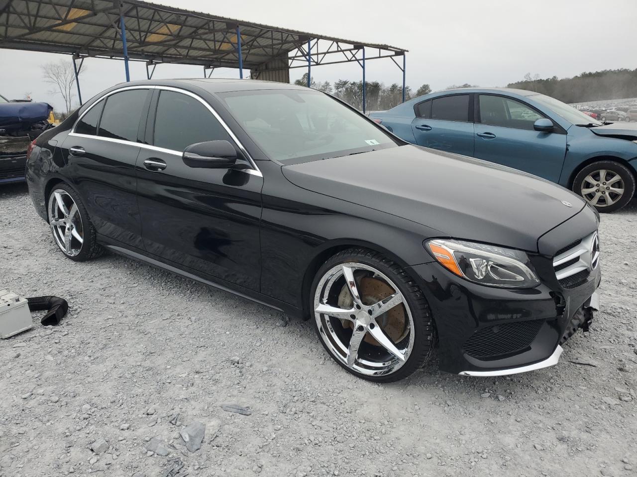 2018 Mercedes-Benz C-klasse VIN 55SWF4JB0JU271111 Copart auction photo, minor dent/scratches damage thumbnail 4