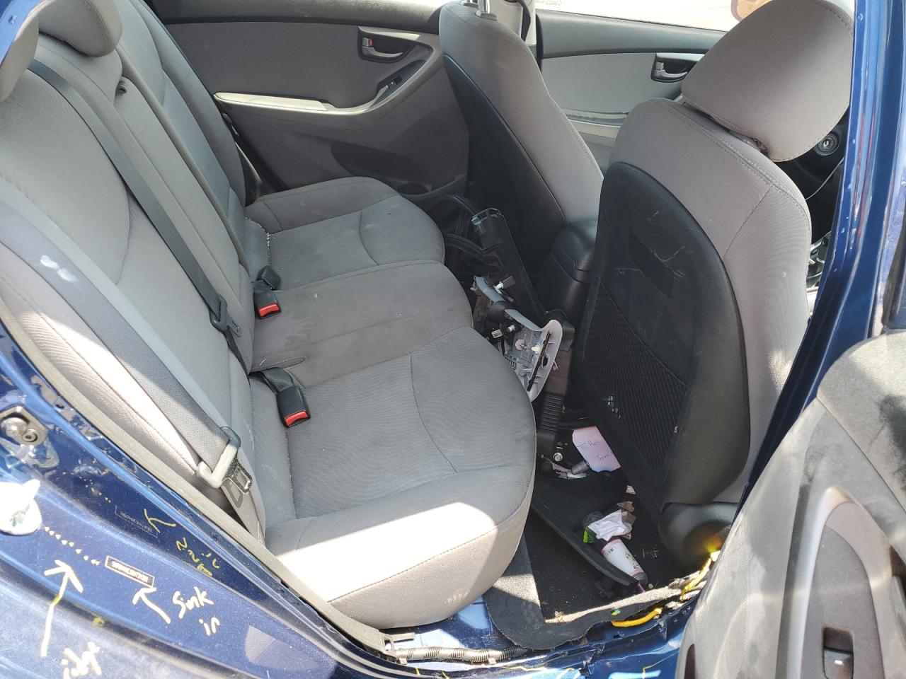 2016 Hyundai Elantra VIN 5NPDH4AE3GH734303 Copart auction photo, side damage thumbnail 10