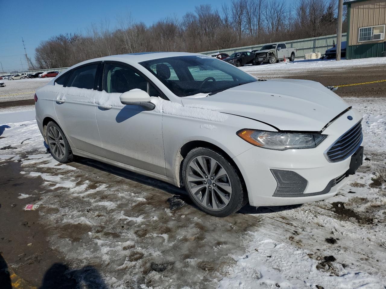 2019 Ford Fusion VIN 3FA6P0T93KR237381 Copart auction photo, all over damage thumbnail 4