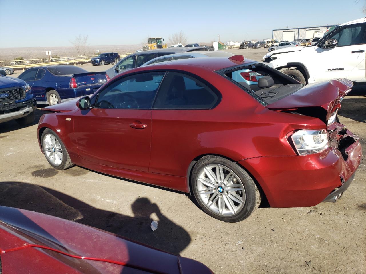 2013 BMW 1er VIN WBAUP9C51DVS94863 Copart auction photo, front end / rear end damage thumbnail 2
