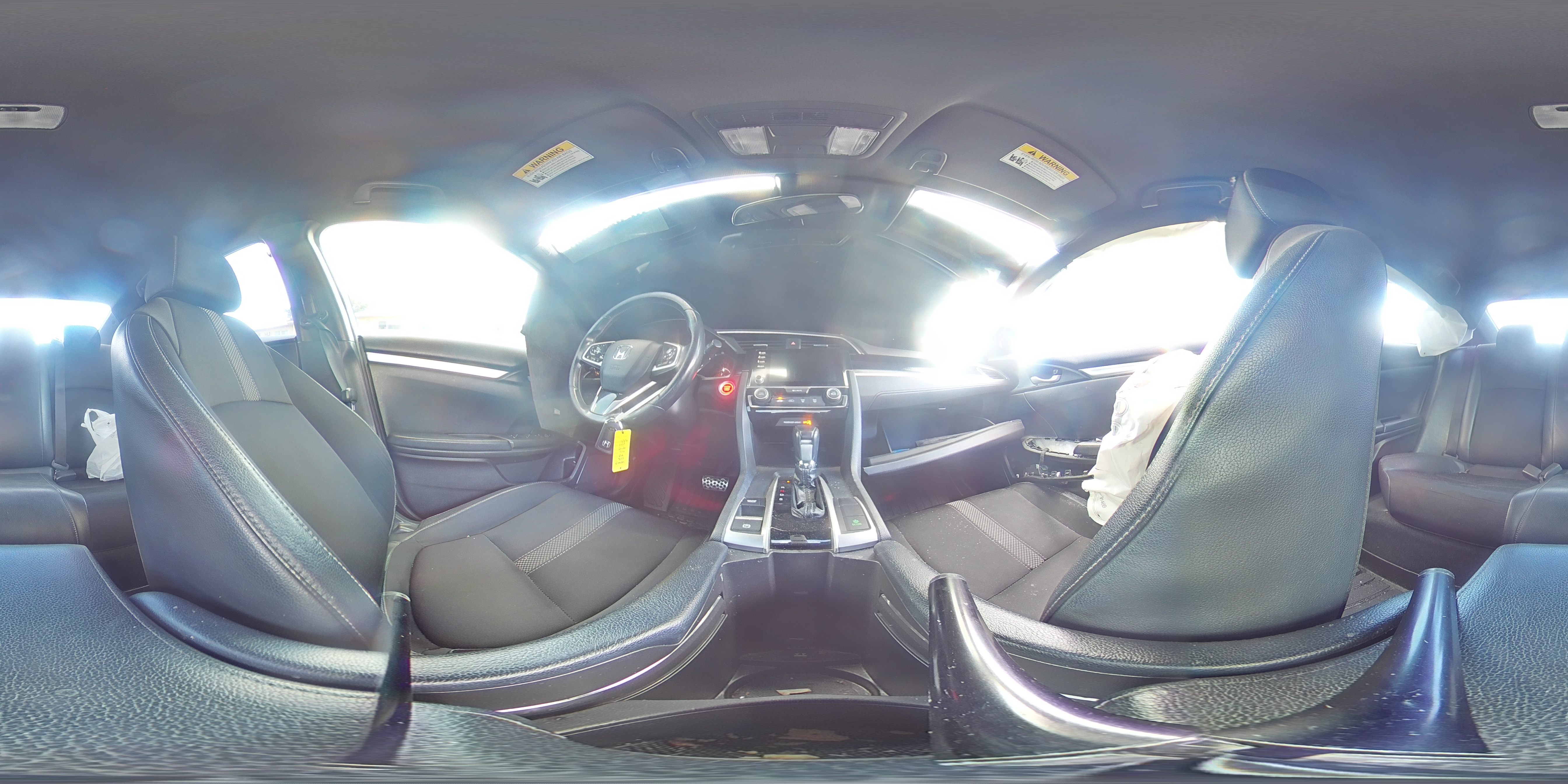 2020 Honda Civic VIN 2HGFC2F87LH549237 Copart auction photo, side damage thumbnail 14