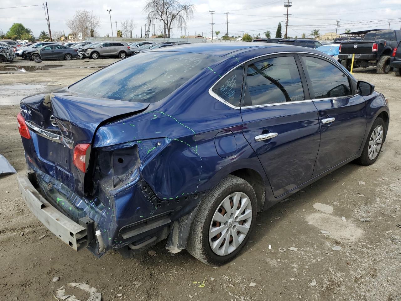 2016 Nissan Sentra VIN 3N1AB7AP7GL682636 Copart auction photo, rear end damage thumbnail 3
