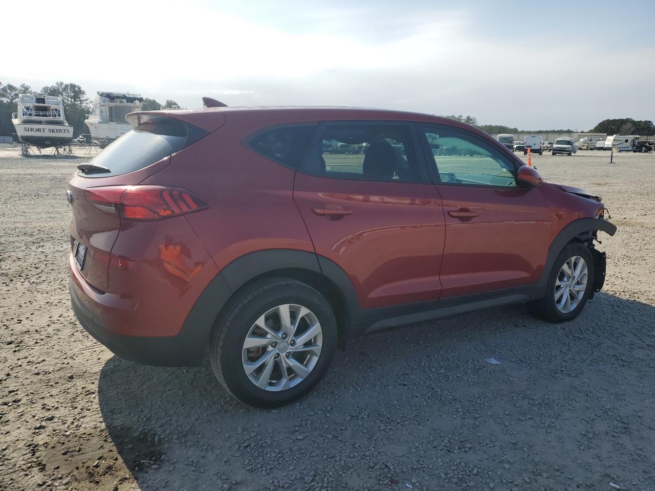 2021 Hyundai Tucson VIN KM8J23A49MU412087 Copart auction photo, front end damage thumbnail 3