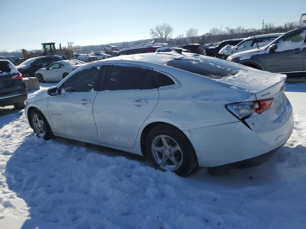 2016 Chevrolet Malibu VIN 1G1ZB5ST2GF241404 Copart auction photo, rear end / side damage thumbnail 2