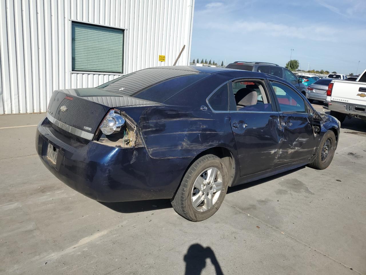 2009 Chevrolet Impala VIN 2G1WB57KX91283686 Copart auction photo, side damage thumbnail 3