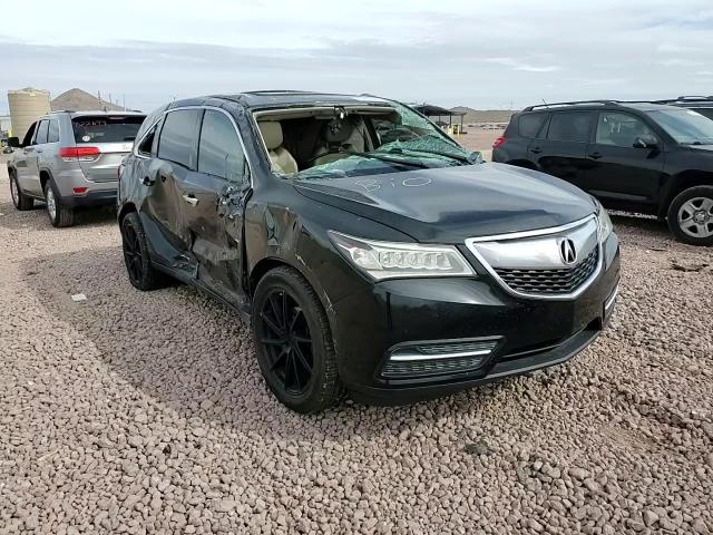2014 Acura MDX VIN 5FRYD4H40EB010704 Copart auction photo, rollover damage thumbnail 12