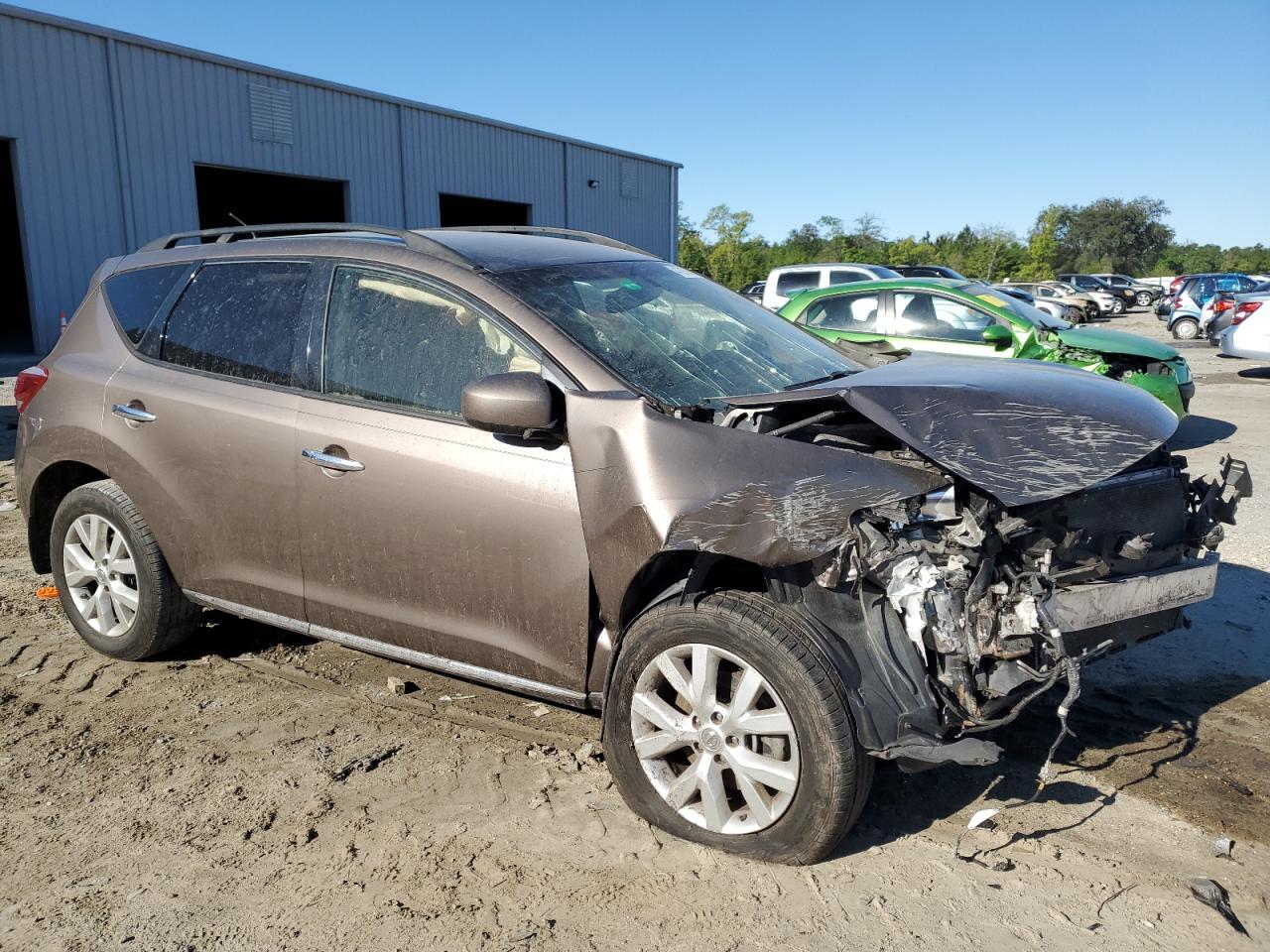 2014 Nissan Murano VIN JN8AZ1MU7EW421896 Copart auction photo, front end damage thumbnail 4