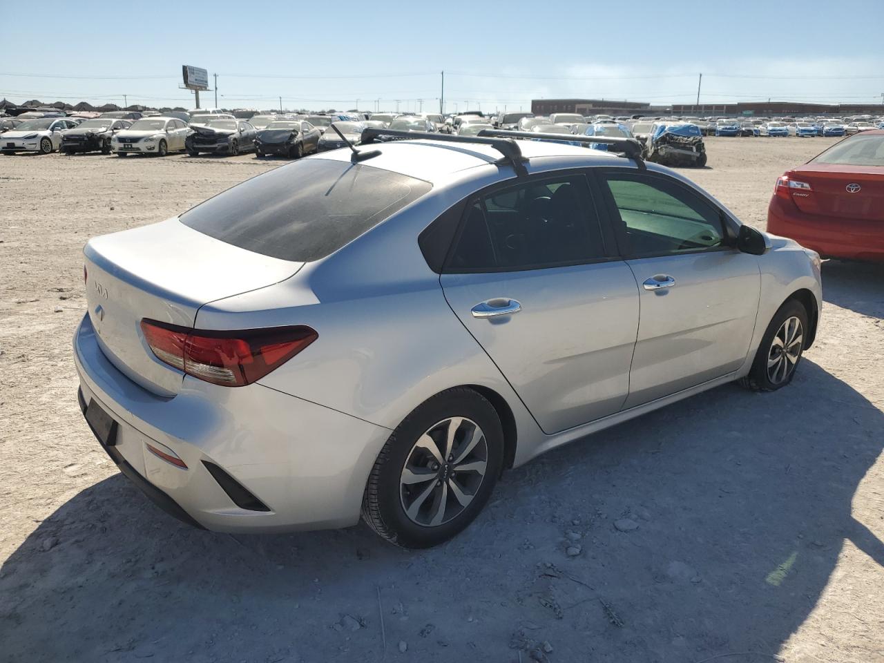 2022 KIA Rio VIN 3KPA24AD6NE488618 Copart auction photo, hail damage thumbnail 3