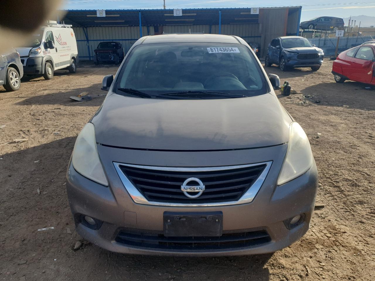 2013 Nissan Versa VIN 3N1CN7APXDL892899 Copart auction photo, side damage thumbnail 5