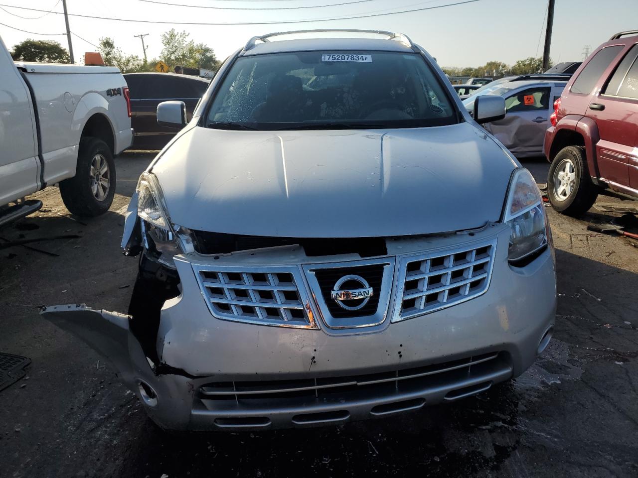 2009 Nissan Rogue VIN JN8AS58T39W328828 Copart auction photo, front end damage thumbnail 5
