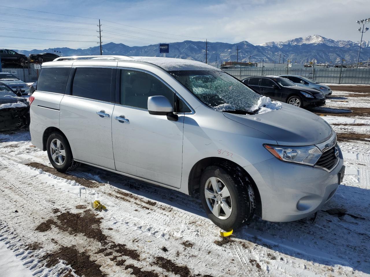 2017 Nissan Quest VIN JN8AE2KP0H9168745 Copart auction photo, side / front end damage thumbnail 4