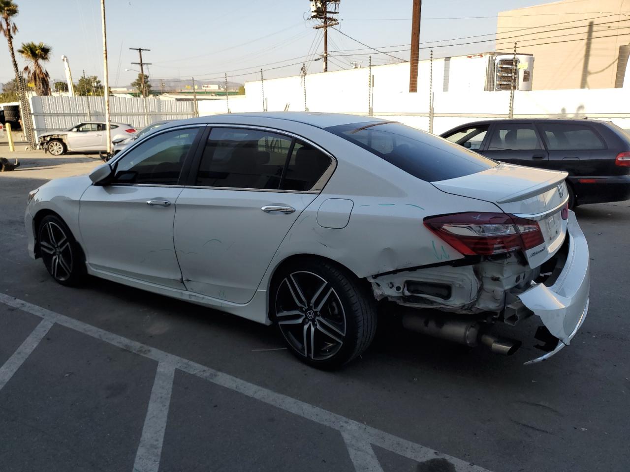 2016 Honda Accord VIN 1HGCR2F56GA125205 Copart auction photo, all over damage thumbnail 2