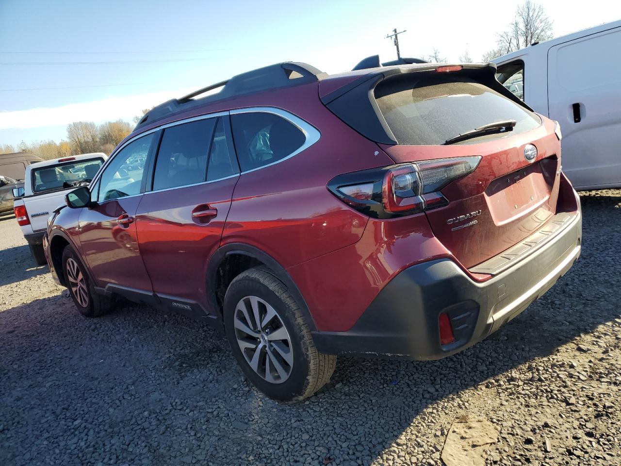 2020 Subaru Outback VIN 4S4BTACC8L3192178 Copart auction photo, front end / side damage thumbnail 2