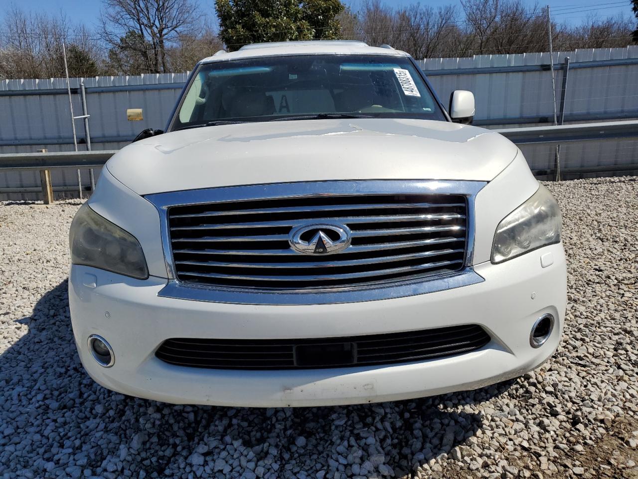 2012 Infiniti QX56 VIN JN8AZ2NE5C9017052 Copart auction photo, rear end / side damage thumbnail 5