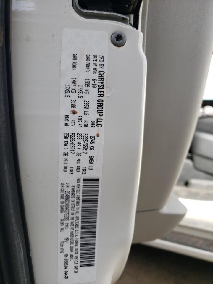 2010 Dodge Caravan VIN 2D4RN6DXXAR372295 Copart auction photo, front end damage thumbnail 13
